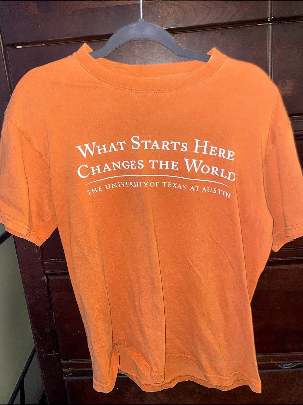 Gildan University of Texas What Starts Here Changes The World T-Shirt Graphic